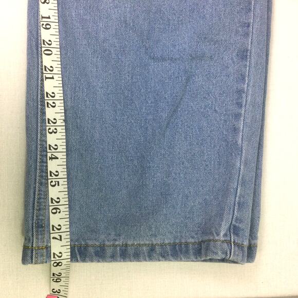 DT Jeans Women's Lightwash Distressed Button Fly High Rise Blue Jeans Size 2XL - Picture 11 of 14